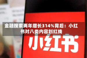 金融搜索两年增长314%背后：小红书对八类内容划红线