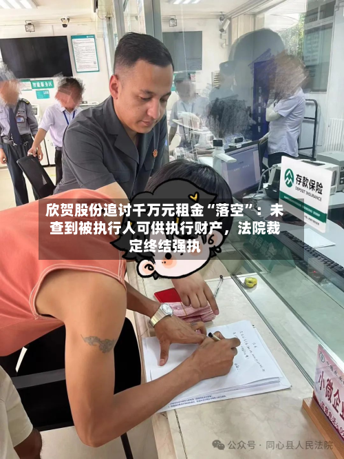 欣贺股份追讨千万元租金“落空”：未查到被执行人可供执行财产，法院裁定终结强执-第3张图片