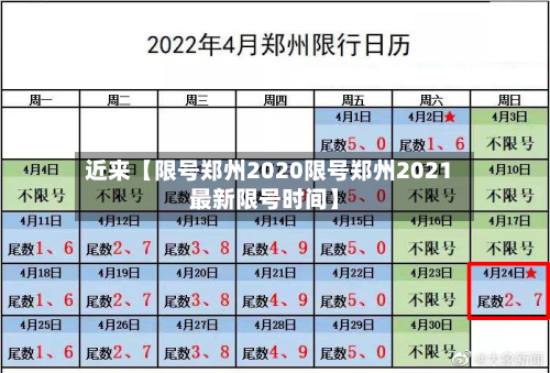 近来【限号郑州2020限号郑州2021最新限号时间】-第2张图片