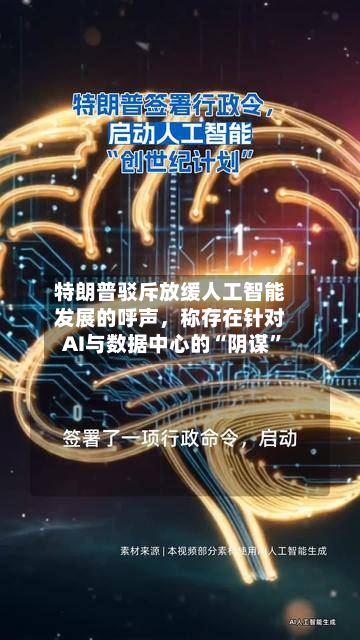特朗普驳斥放缓人工智能发展的呼声	，称存在针对AI与数据中心的“阴谋”-第3张图片