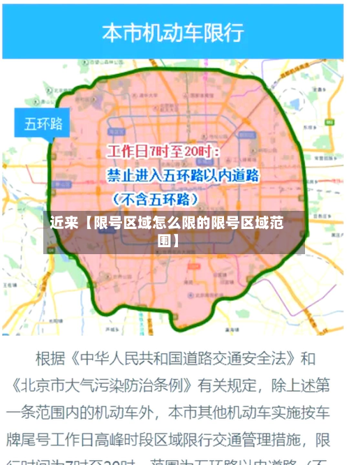 近来【限号区域怎么限的限号区域范围】-第2张图片