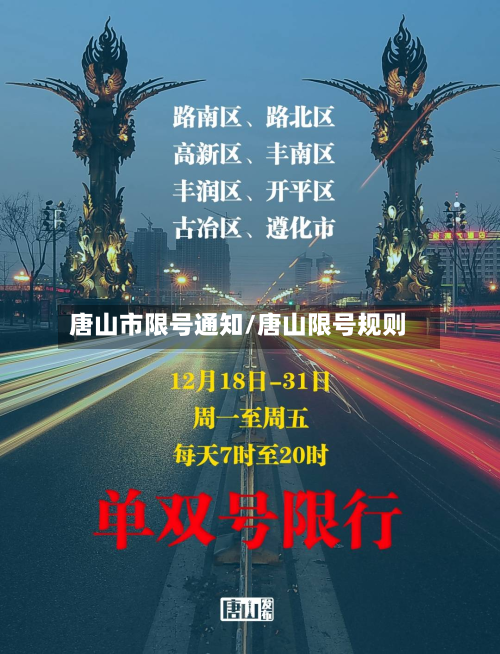 唐山市限号通知/唐山限号规则-第1张图片