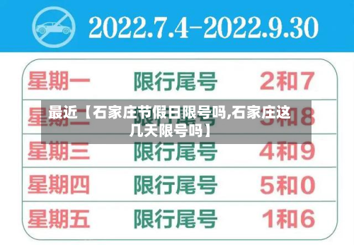 最近【石家庄节假日限号吗,石家庄这几天限号吗】-第1张图片