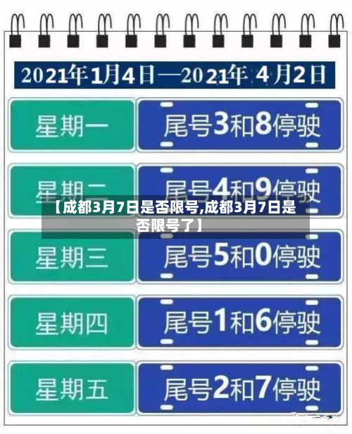 【成都3月7日是否限号,成都3月7日是否限号了】-第1张图片