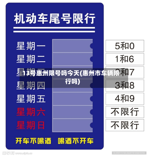 13号惠州限号吗今天(惠州市车辆限行吗)-第1张图片