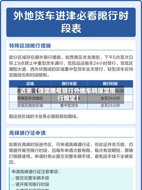近来【保定限号限行外地车吗保定限行规定】-第2张图片