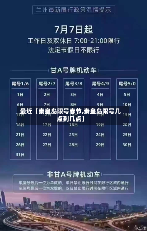 最近【秦皇岛限号春节,秦皇岛限号几点到几点】-第1张图片