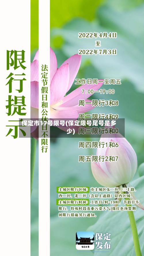 保定市17号限号(保定限号尾号是多少)-第3张图片