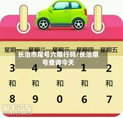 长治市尾号六限行吗/长治限号查询今天-第1张图片