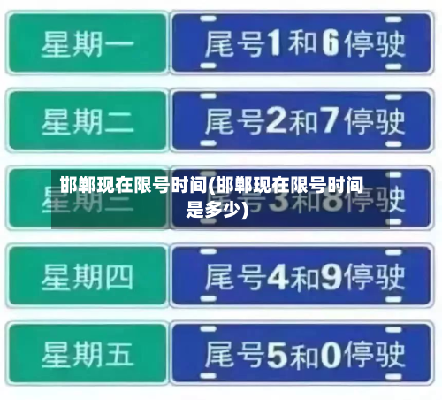 邯郸现在限号时间(邯郸现在限号时间是多少)-第2张图片
