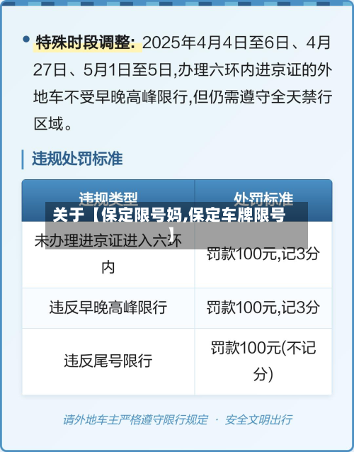 关于【保定限号妈,保定车牌限号】-第1张图片