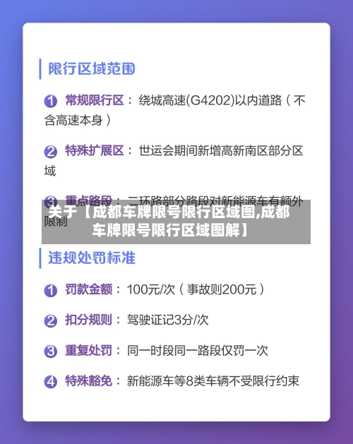 关于【成都车牌限号限行区域图,成都车牌限号限行区域图解】-第1张图片